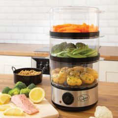 3 Tier Compact Food Steamer at Guineys Ireland