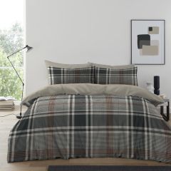 Showing the Conall Check Duvet Cover Set