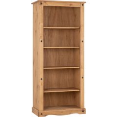 Corona Tall Bookcase in distressed waxed pine

