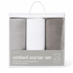 Eli & Raff Cot Bed Starter Blanket Set Grey at Guineys Ireland