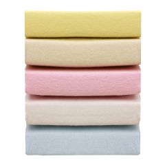 100% Cotton Fitted Cot Sheet - Plain