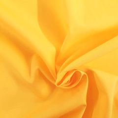 Yellow 100% Cotton Plain Poplin Fabric - Price by the Metre