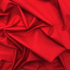 Bright Red Cotton Poplin Fabric