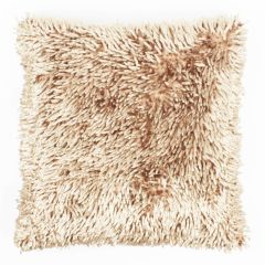 17'' Shaggy Chenille Cushion Cover - Cream