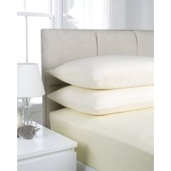 Soft Touch Microfibre Fitted Sheets Cream