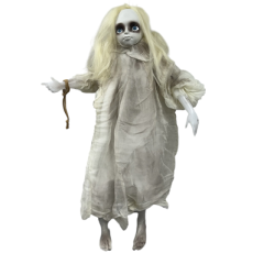 Creepy Hanging Doll White