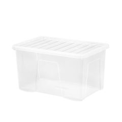 Crystal Plastic Storage Box & Lid 60 Litre by Wham at Guineys Ireland