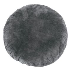 Tiseco Crystal Velvet Grey Round Cushion 38cm