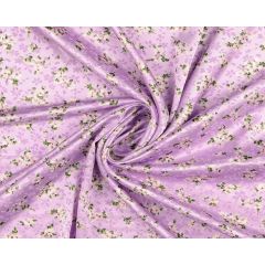 Jacquard Satin Floral Lilac Fabric CSAT10-07 - Price by the Metre
