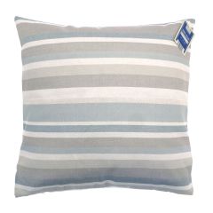 Alfresco Shower Resistant Large Outdoor Cushion Stripe Grey