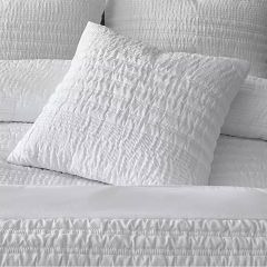 Lennon Stripe White Cushion Cover - 45x45cm