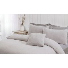 Teddy Grey Pillow Case Pair