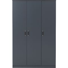 Dakota 3 Door Wardrobe - Dark Grey