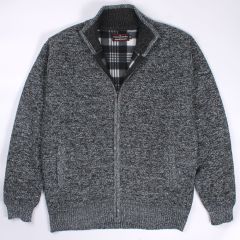 Men's Full Zip Sweater Arctic Grey by Charles Norton at Guineys Ireland
