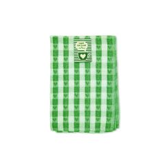 Tea Towel 100% Cotton Heart Green