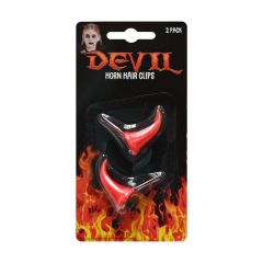 Halloween Devil Horn Hair Clips 2 Pack at Guineys Ireland