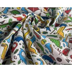 Printed Polycotton Fabric Dino Sky at Guineys Ireland