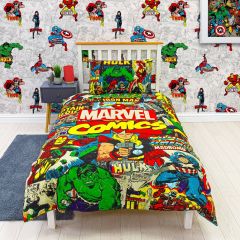 Marvel Comics Single Duvet Cover Set