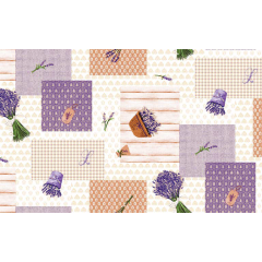 Lavender Oil Cloth Tablecloth DT62 - Price by the Metre