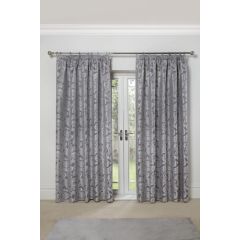 Duchess Readymade Tape Top Curtain Pair Silver - Online Offer Only