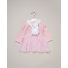 Rock-A-Bye Baby Pink Dress with Socks