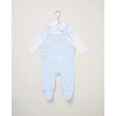 Rock-A-Bye Baby Boutique Blue Star Dungaree Set