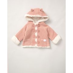 Rock-A-Bye Baby Boutique 100% Cotton True Knit Cardigan- Pink