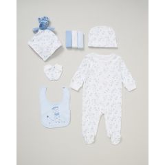 Rock-A-Bye Baby Boutique Blue 8-Piece Gift Set