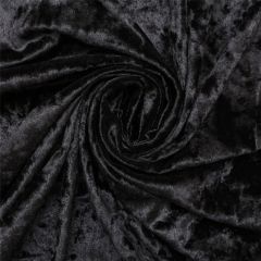 Assorted Crushed Velvet Fabric-Black 