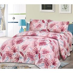 Soft Touch Microfibre Duvet Cover Set Eden Pink