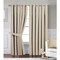 Eden Eyelet Readymade Curtains Natural 66x72