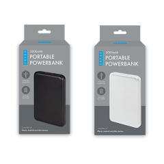 Zenso 5000mAh Portable Power Bank – Dual USB – Assorted Colours