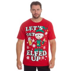 Let's Get Elfed Men's Christmas T-Shirt