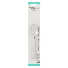 Everyday Purity 4 Piece Tea Spoon Set by Viners at Guineys Ireland