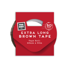 Extra Long Brown Tape 50m