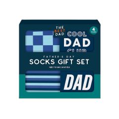 Father's Day Dad Socks Gift Set 4 Pack