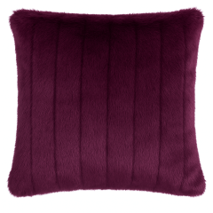 Plum purple faux fur cushion cover decorative cushion cover
