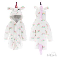 Unicorn Hooded Bath Robe - Online Offer Only