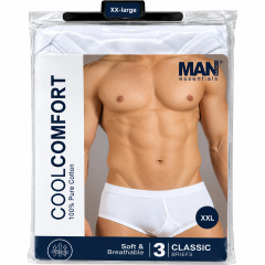 Mens 3 Pack Briefs 100% Pure Cotton at Guineys Ireland