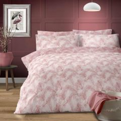 Feathers Reversible Duvet Cover Set Rose at Guineys Ireland