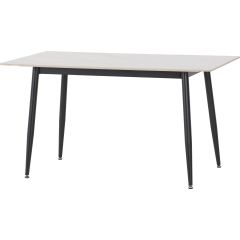 Fenton Dining Table - White Marble Stone Effect