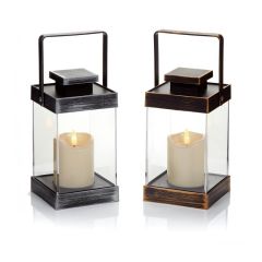 Christmas LED Lantern with Timer - Assorted at Guineys Ireland