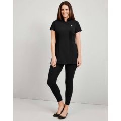 Women's One Button Tunic - Black