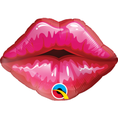 Foil Balloon Lips Red