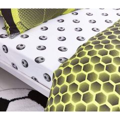 Catherine Lansfield Neon Football Fitted Sheet at Guineys Ireland