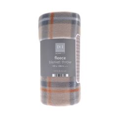 Tartan Design Fleece Blanket Throws 120x150cm