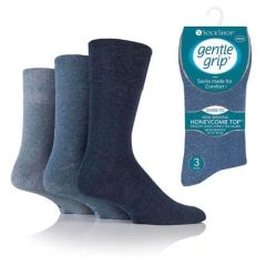 Gentle Grip Diabetic Men's Socks Blue