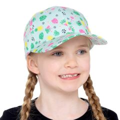 Girls Flamingo Print Cap 6-12 Years