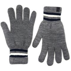 Heat Machine warm knit gloves with striped design