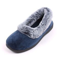 Gracie Women's Comfort Walk Slippers Navy